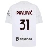 Maillot de Foot AC Milan Pavlovic 31 Exterieur 2026-27 Maillot de Foot AC Milan Pavlovic 31 Exterieur 2026-27